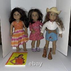 Lot Of 3 AMERICAN girl dolls, Jess, Nikki, And Chrissa pre owned