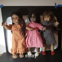 Lot Of 3 American Girl Dolls 90s Edition. With Shoes And Clothes for 1 each