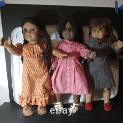 Lot Of 3 American Girl Dolls 90s Edition. With Shoes And Clothes for 1 each
