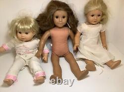 Lot Of 3 American Girl Dolls Preowned