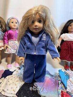 Lot Of 5 American Girl / (1)Pleasant Company? Dolls/ CLOTHES / ACCESSORIES /READ