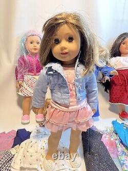 Lot Of 5 American Girl / (1)Pleasant Company? Dolls/ CLOTHES / ACCESSORIES /READ