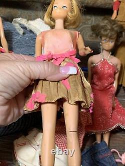 Lot Of 5 vintage Barbies Bubble cut Midge American Girl TNT Standard Ken ++++++