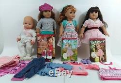 Lot of 3 18 American Girl Dolls Samantha, Maryellen, Just Like Me + Bitty Baby