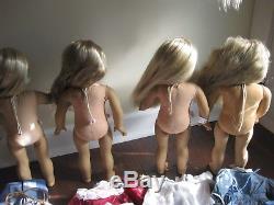 Lot of 4 American Girl Dolls Julie x 2 Kirsten & All Blonde