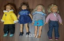Lot of 4 Pleasant Company American Girl Dolls Kit Molly Custom 4pc with clothing