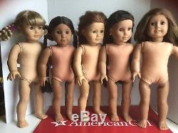Lot of 5 American Girl Dolls Saige, kaya, Kristen, josefina And More
