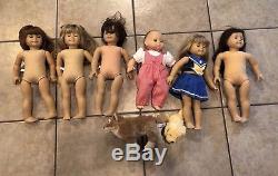 Lot of 6 Pleasant Company Dolls & pleasant company baby doll