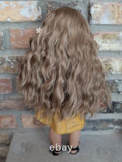 Mariette Custom American Girl Doll OOAK Brown Hair Blue Eyes Nanea Mold