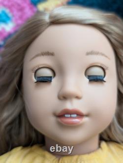 Mariette Custom American Girl Doll OOAK Brown Hair Blue Eyes Nanea Mold