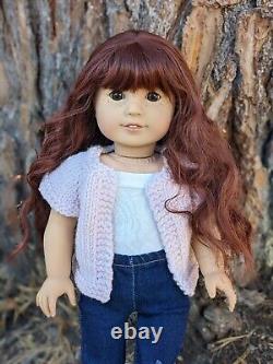 Melinda Custom American Girl Doll OOAK Auburn Hair Brown Eyes Jess Mold Freckles