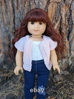 Melinda Custom American Girl Doll OOAK Auburn Hair Brown Eyes Jess Mold Freckles