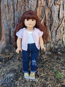 Melinda Custom American Girl Doll OOAK Auburn Hair Brown Eyes Jess Mold Freckles