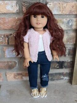 Melinda Custom American Girl Doll OOAK Auburn Hair Brown Eyes Jess Mold Freckles