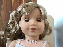 Melissa Custom American Girl Doll OOAK Blonde Curly Hair Bangs Light Brown Eyes