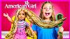 My Doll Has The Longest Hair Salon Tea Party U0026 Shopping Kin Tin Visits The American Girl Store