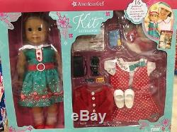 NEW AMERICAN GIRL 18 Doll KIT KITTREDGE Special Ed Holiday Set NEW in Box