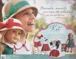 NEW American Girl 16 pc Kit Kittredge 18 Doll Reporter Set Dress Book Camera
