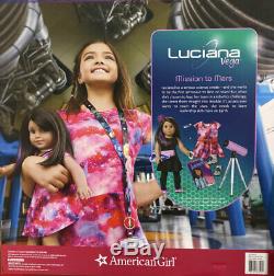 NEW American Girl 18 inch Luciana Doll Book/Telescope/Outfit/Boots Accessories