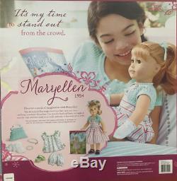 NEW American Girl 18 inch Maryellen Doll with Book/Pajamas/Shoes Accessories Set