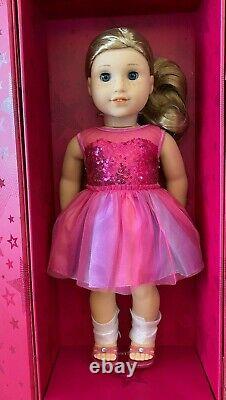 NEW American Girl Create Your Own 18 Doll Light Skin Blonde Hair Blue Eyes