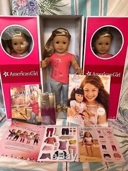 NEW American Girl ISABELLE 18 Doll of Year 2014 Pink Highlights Book +2 Bonuses