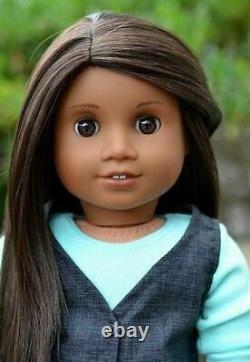 NEW American Girl TM #47 Doll, Sonali look-a-like, dark skin, brown hair & eyes