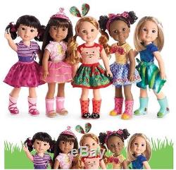 NEW American Girl Wellie Wishers COMBO OFFER of ALL 5 FRIENDS 14.5 Dolls