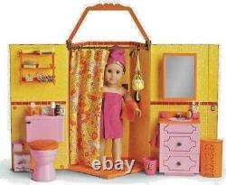 NIB American Girl Doll Julie's Groovy Bathroom Complete Ships Globally Toilet