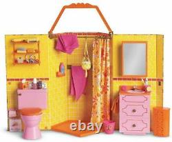 NIB American Girl Doll Julie's Groovy Bathroom Complete Ships Globally Toilet