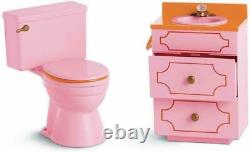 NIB American Girl Doll Julie's Groovy Bathroom Complete Ships Globally Toilet