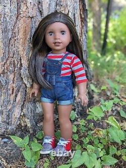 Nanisca Custom American Girl Doll OOAK Black Brown Hair Brown Eyes Claudie