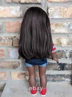 Nanisca Custom American Girl Doll OOAK Black Brown Hair Brown Eyes Claudie