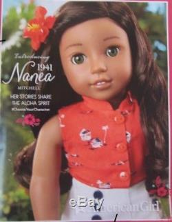 New American Girl Beforever Nanea Doll & Book Nib
