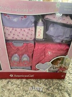 New American Girl Bitty Baby Doll & Accessories Blond Blue Eyes Outfits Bag Etc