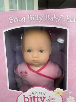 New American Girl Bitty Baby Doll & Accessories Blond Blue Eyes Outfits Bag Etc