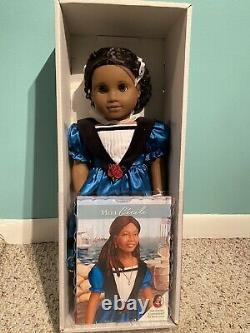New Retired American Girl 18 inch African American Cecile Doll withbook NRFB