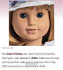 Nude Doll Only 18 American Girl Nellie Strawberry Blond dark blue eyes bangs