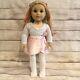 OOAK American Girl Doll Blonde Hair With Pink Streaks Ballerina Custom Face Paint