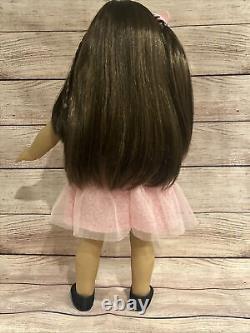 OOAK American Girl Doll Grace Brown Hair Blue Eyes 2015 Party Makeup Custom