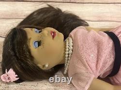 OOAK American Girl Doll Grace Brown Hair Blue Eyes 2015 Party Makeup Custom