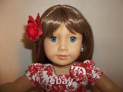 OOAK American Girl Doll Mocha hair, Pierced Ears, and Blue eyes