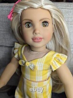 OOAK Custom Repainted American Girl Doll JOSS Mold REPAINTED Green Eyes Outfit