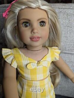 OOAK Custom Repainted American Girl Doll JOSS Mold REPAINTED Green Eyes Outfit