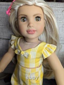 OOAK Custom Repainted American Girl Doll JOSS Mold REPAINTED Green Eyes Outfit