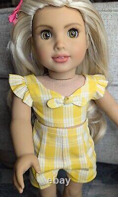 OOAK Custom Repainted American Girl Doll JOSS Mold REPAINTED Green Eyes Outfit