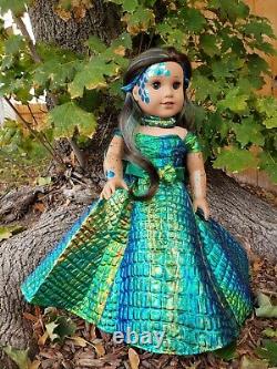 OOAK Customized American Girl Dragon / Mermaid doll