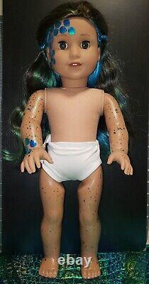 OOAK Customized American Girl Dragon / Mermaid doll