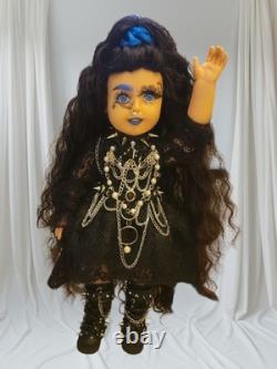 OOAK Gothic American Girl Doll with Human Hair