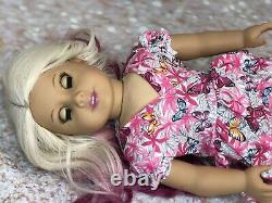 Ooak custom american girl doll Pink Hair